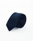 Cravate bleu nuit en soie - avec une structure - Iveo