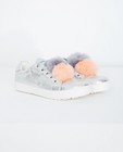 Zilveren sneakers - met pompons - JBC