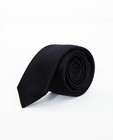 Cravate noire en soie - relief graphique - Iveo