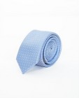 Cravate bleu clair, soie - micro-imprimé géométrique - Iveo