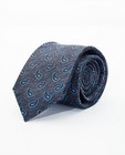 Cravate grise en soie - motif cachemire - Iveo