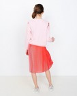 Roze sweater - met borduursel - JBC