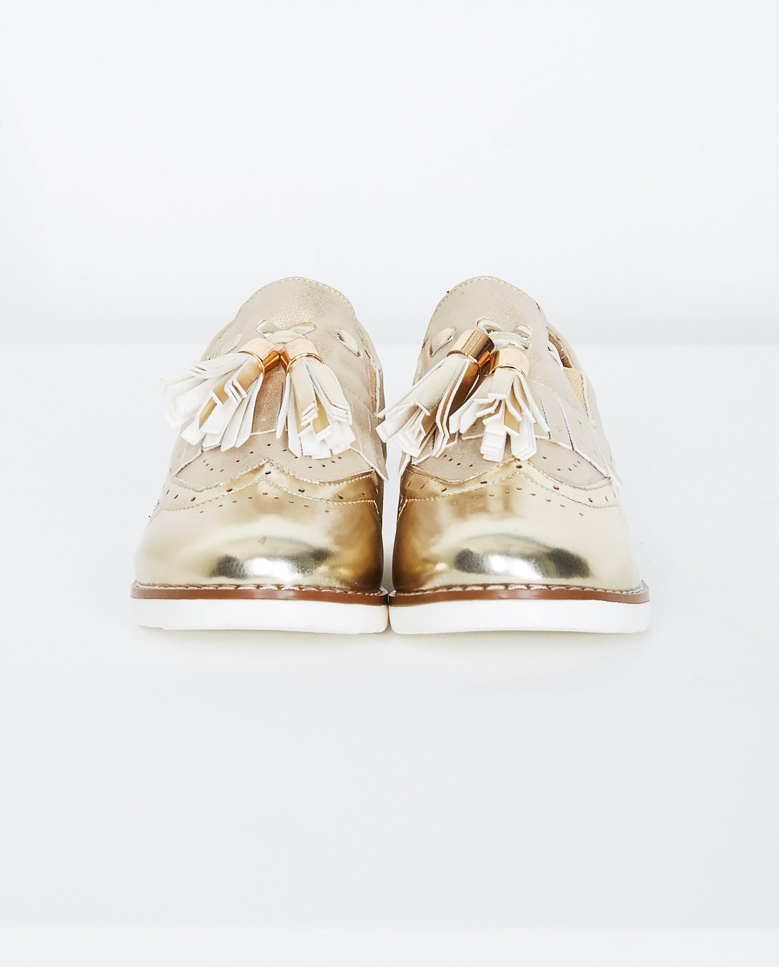 Schoenen - Gouden instappers