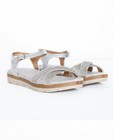Zilverkleurige sandalen - met strass - JBC