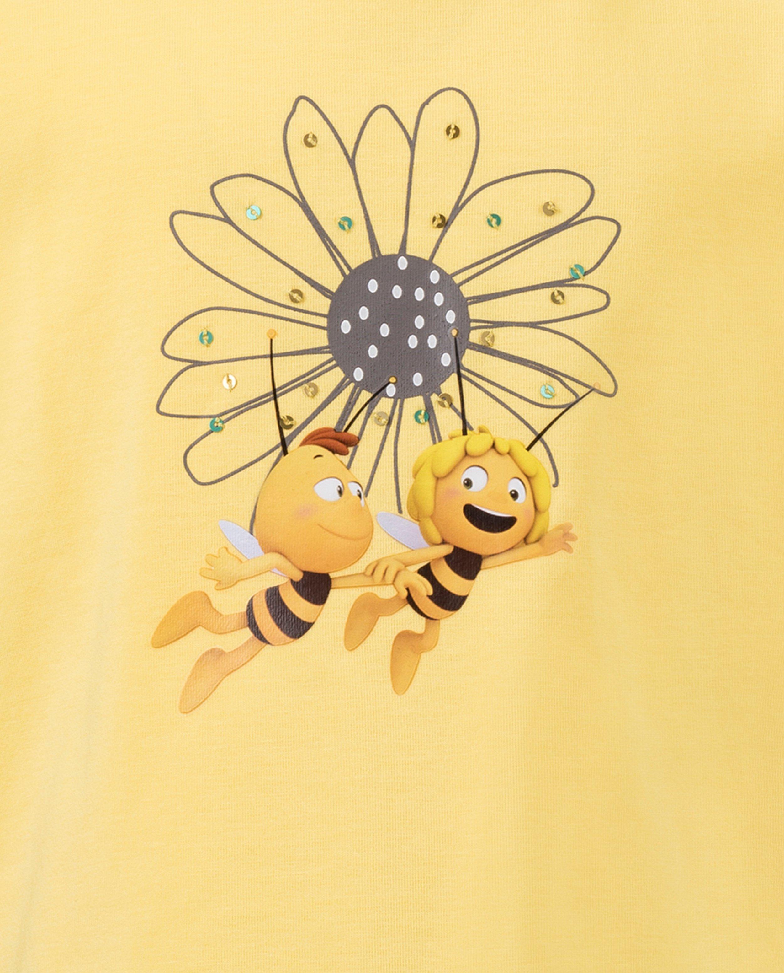 T-shirt met bloem - Product Detail - lichtgeel - afbeelding nummer 6