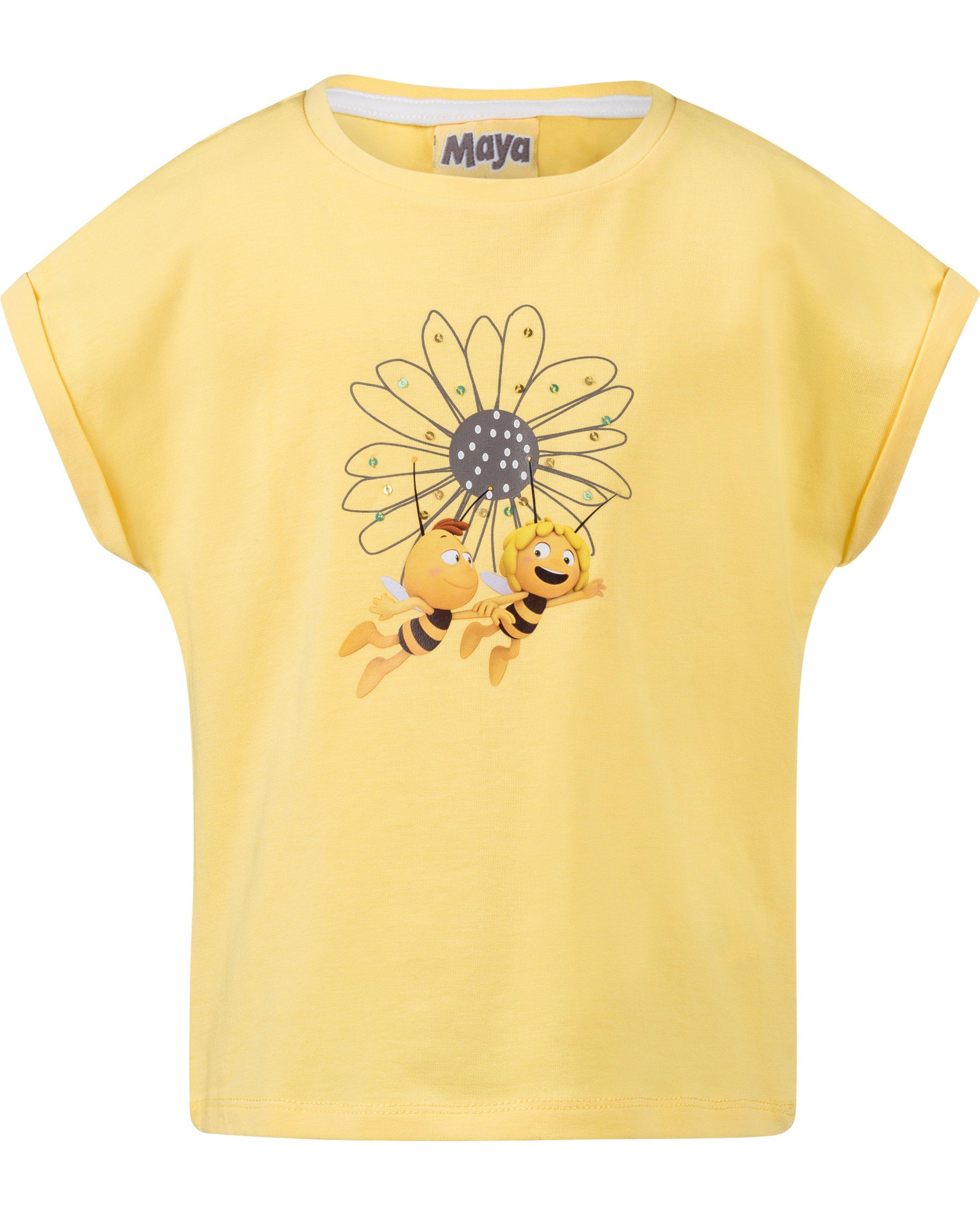 T-shirt met bloem - Product Detail - lichtgeel - afbeelding nummer 2