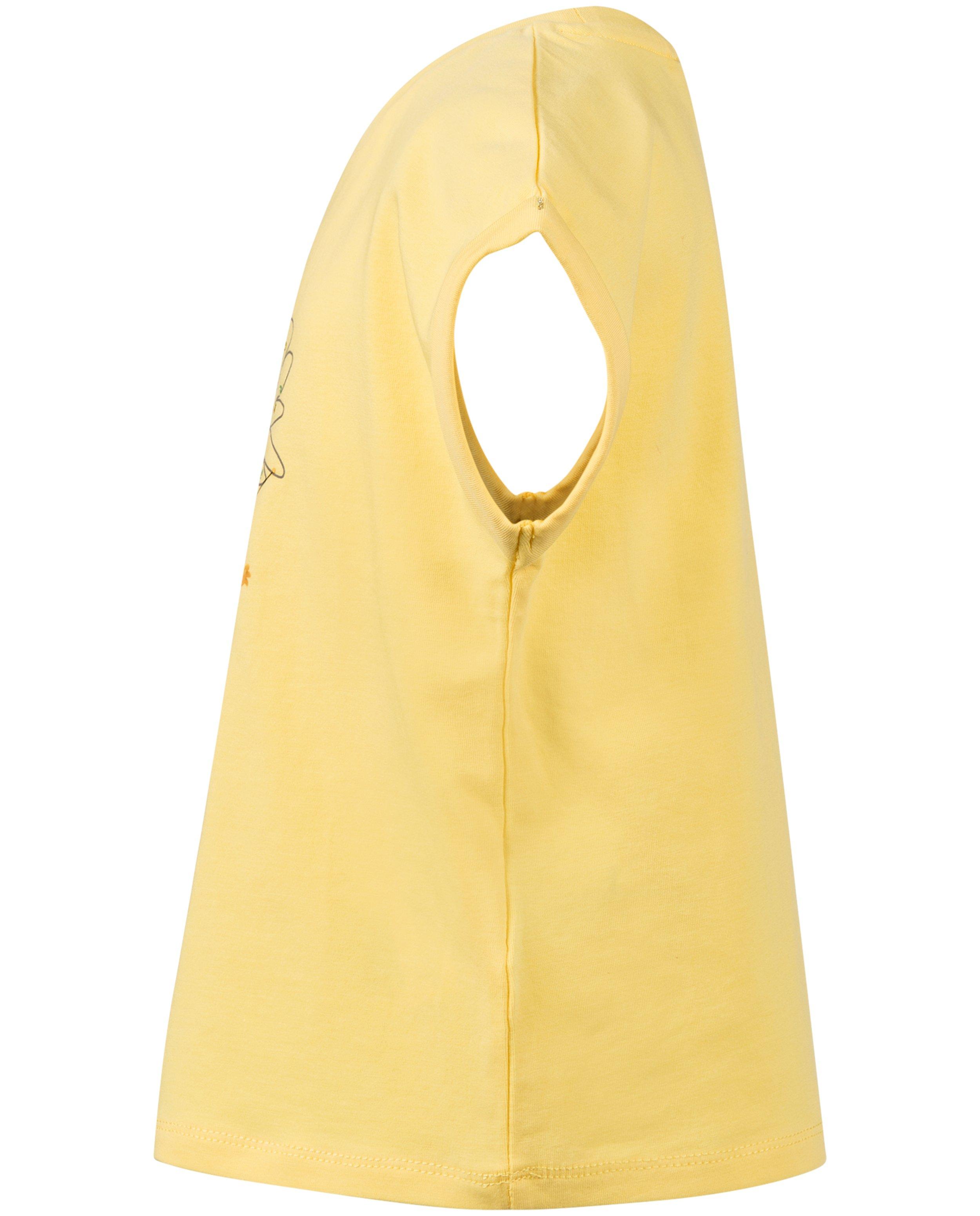 T-shirt met bloem - Product Detail - lichtgeel - afbeelding nummer 4