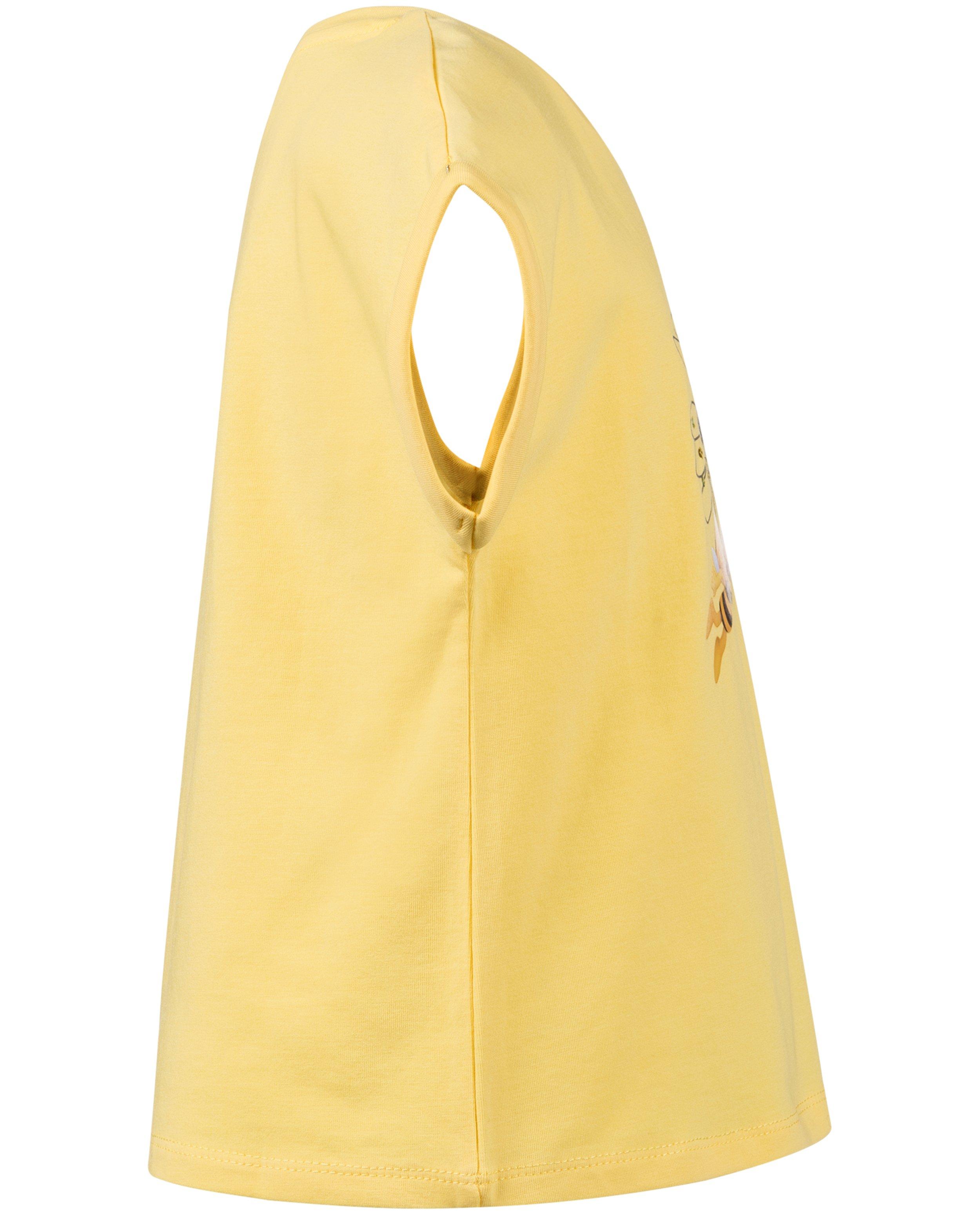 T-shirt met bloem - Product Detail - lichtgeel - afbeelding nummer 5