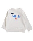 Roomwitte sweater - met zeedierenprint - JBC