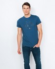 Donkerblauw T-shirt - met fietsprint - JBC
