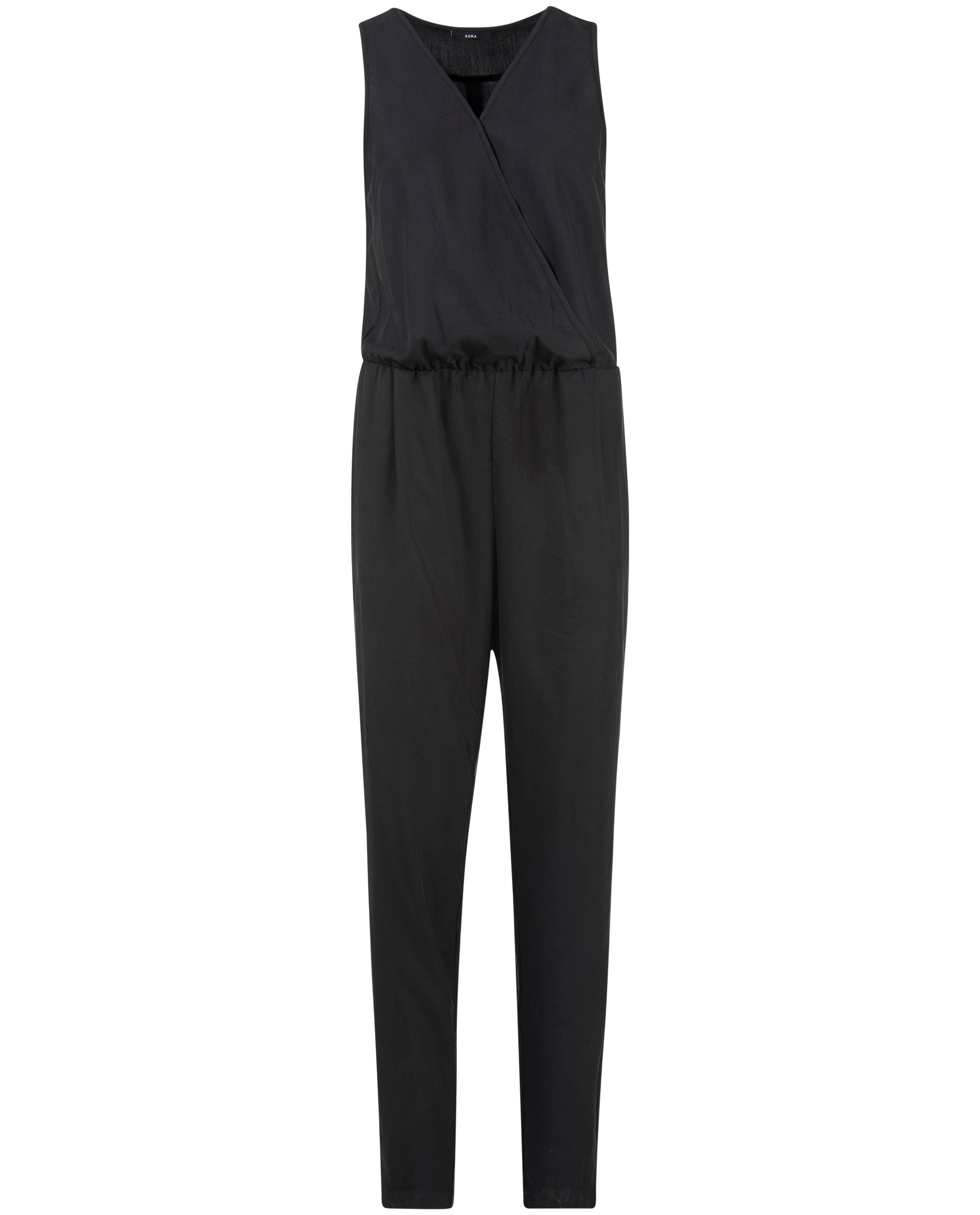 Zwarte jumpsuit - met wikkellook - Sora