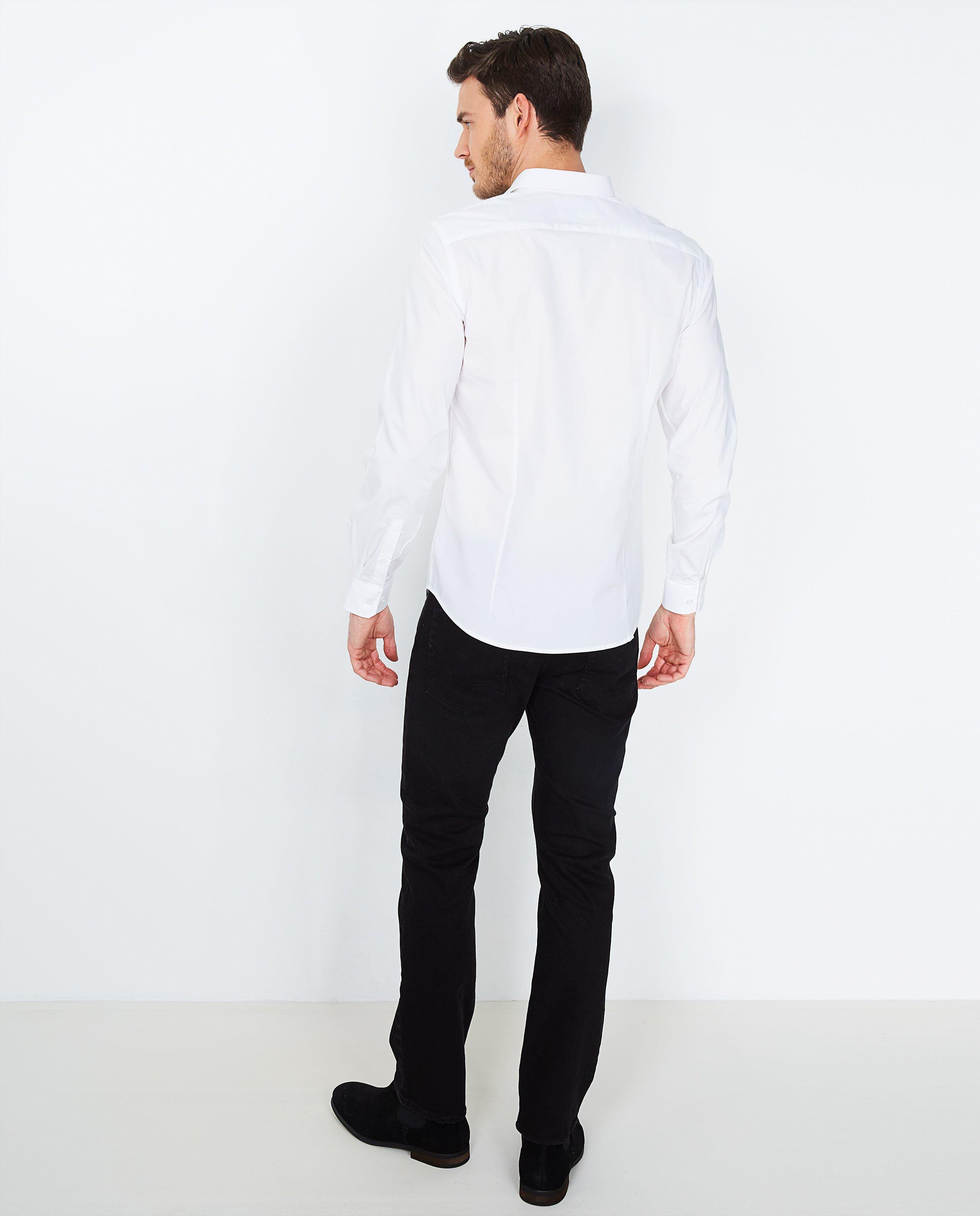 Chemise blanc slim fit - D&eacute;tails du produit - blanc - image num&eacute;ro 3