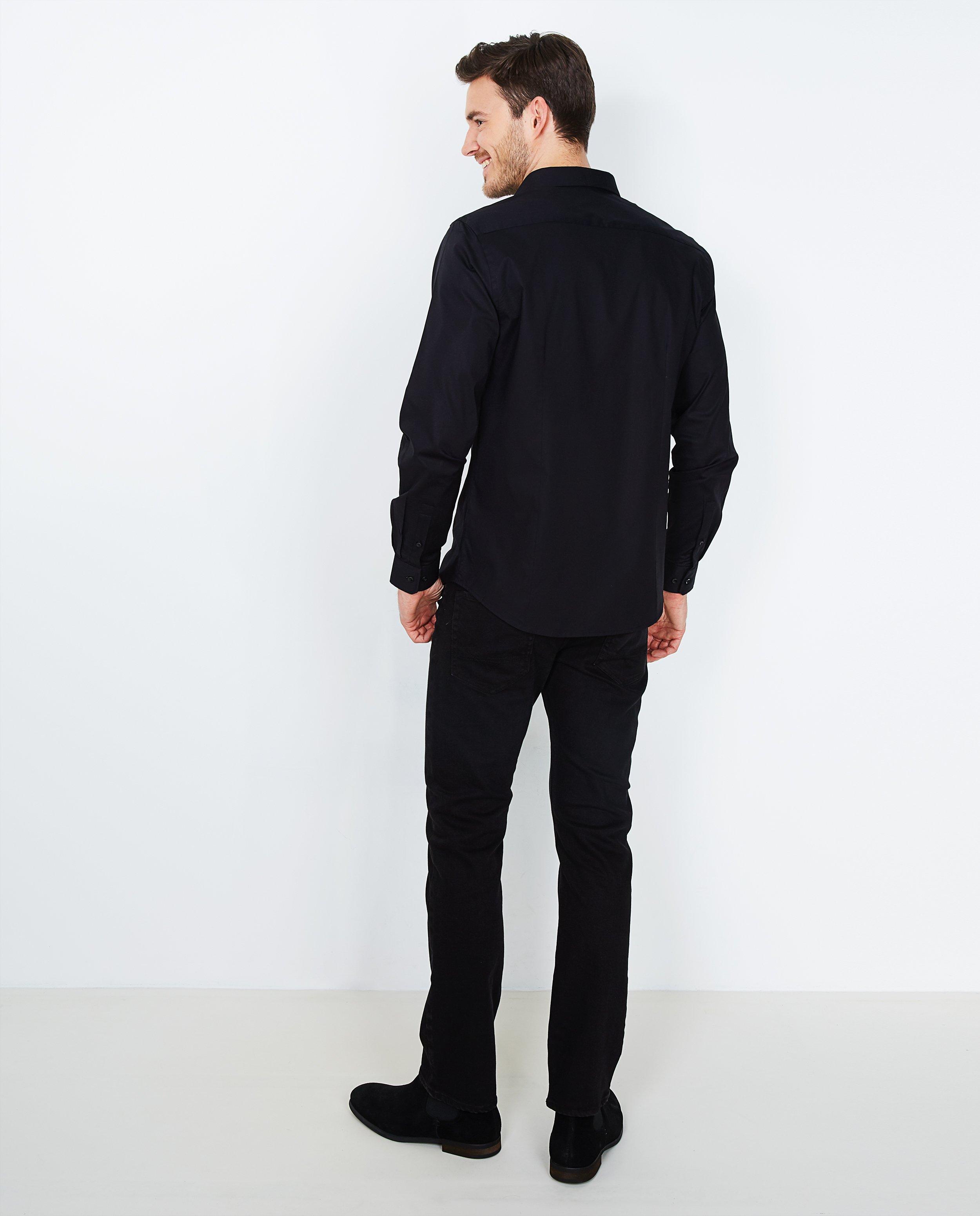 Hemden - Zwart hemd slim fit