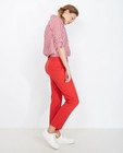 Pantalons - Pantalon rouge framboise