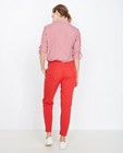 Pantalons - Pantalon rouge framboise