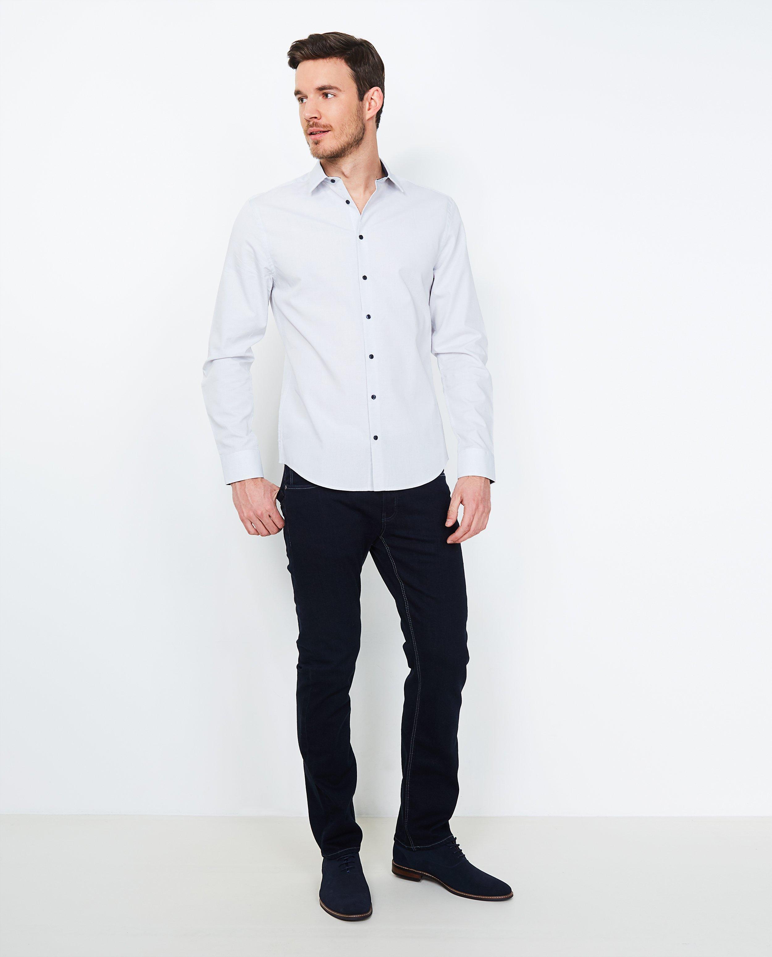 Jeans fitted straight BRANDON - bleu nuit - JBC