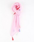 Roze sjaal - met kwastjes - JBC