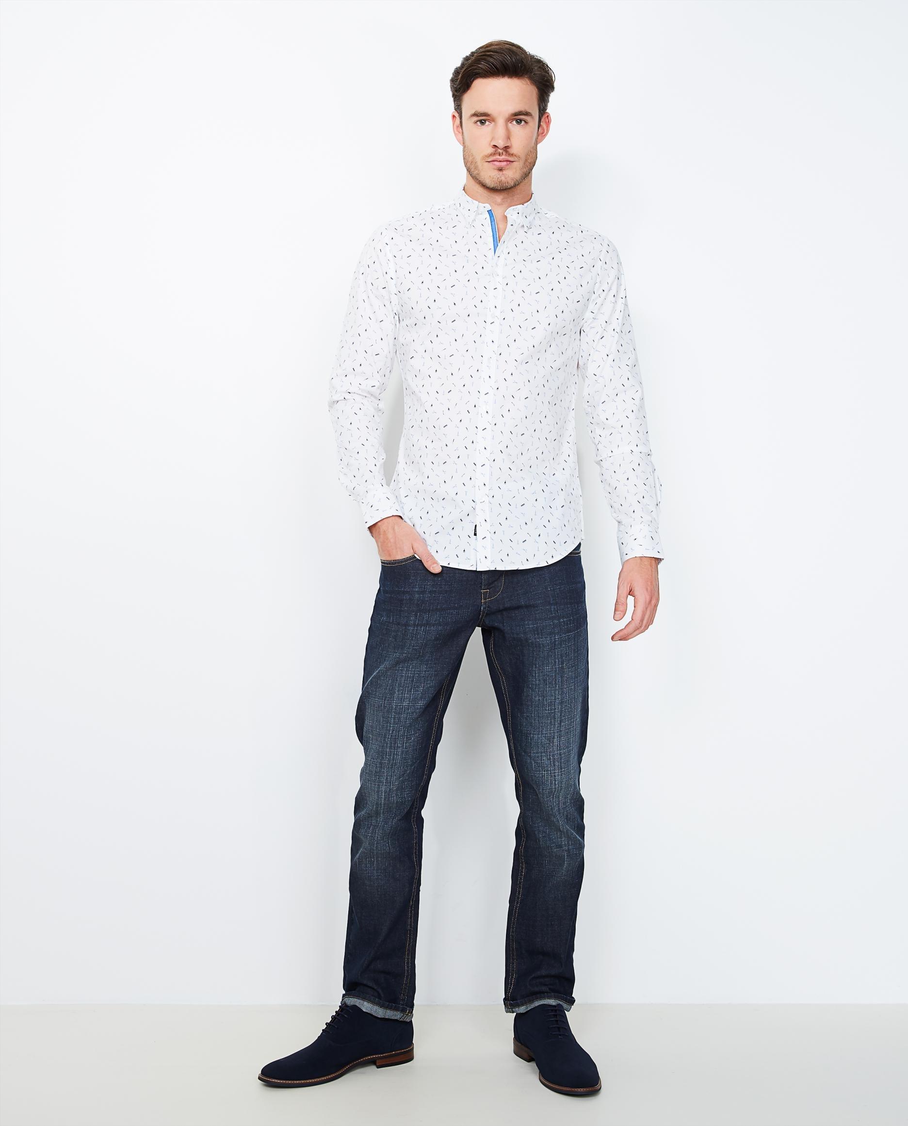Regular jeans met wassing - in donkerblauw - JBC