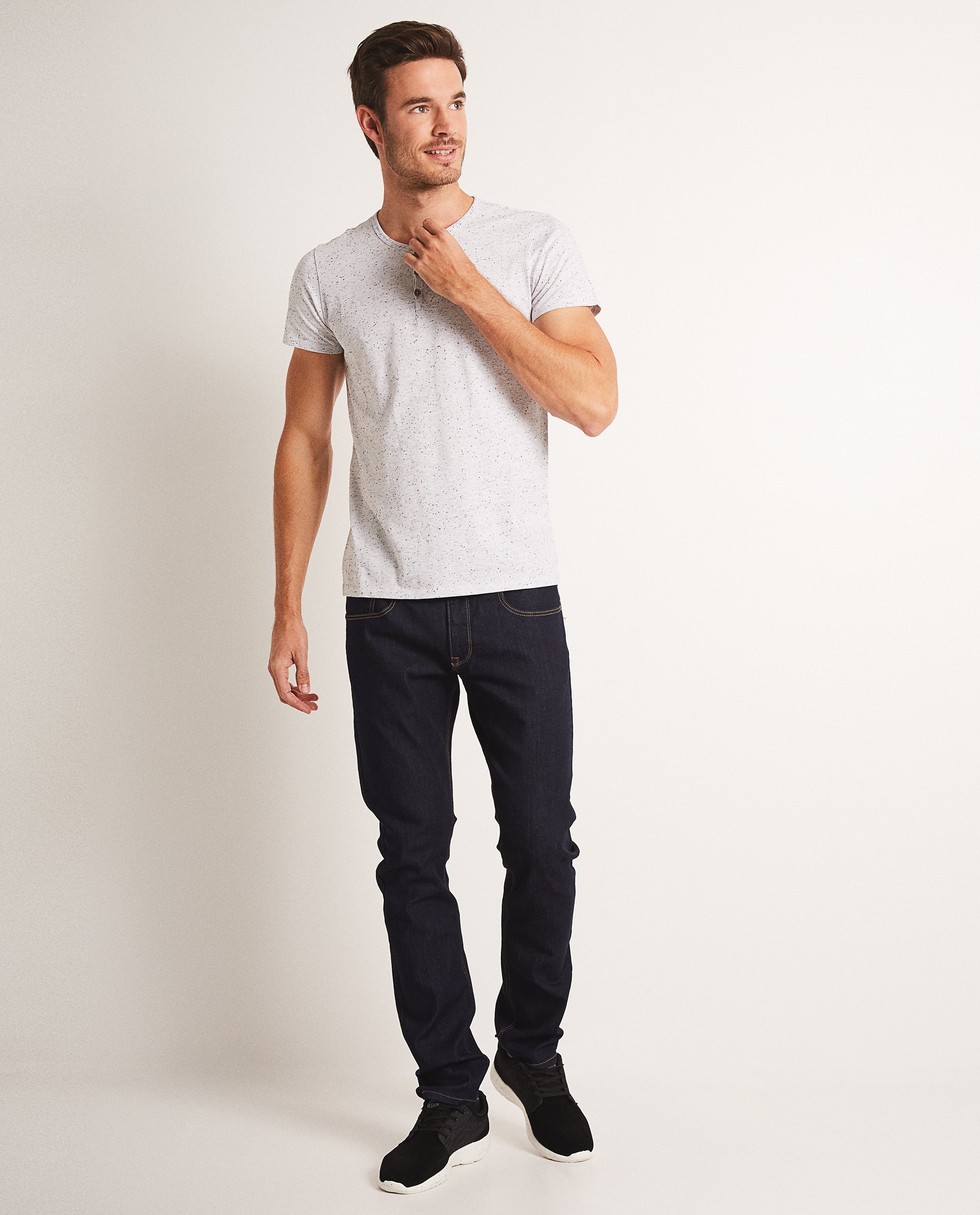 Donkerblauwe jeans SMITH - met slim fit - JBC