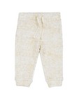 Pantalon crème  - imprimé à paillettes dorées - JBC