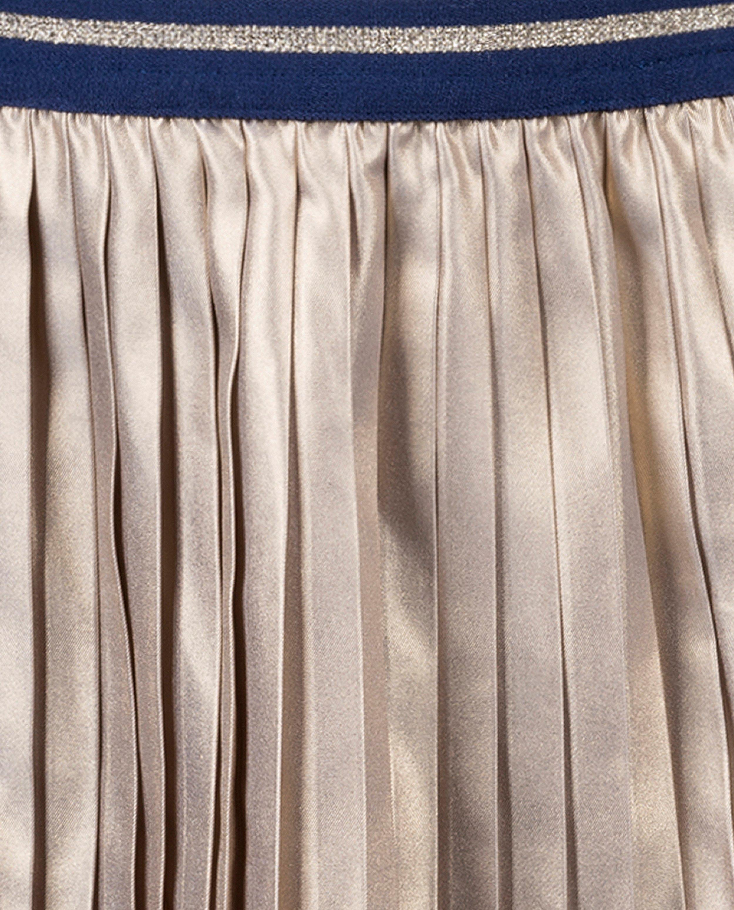 Metallic pliss&eacute;rok - Product Detail - beige - afbeelding nummer 6