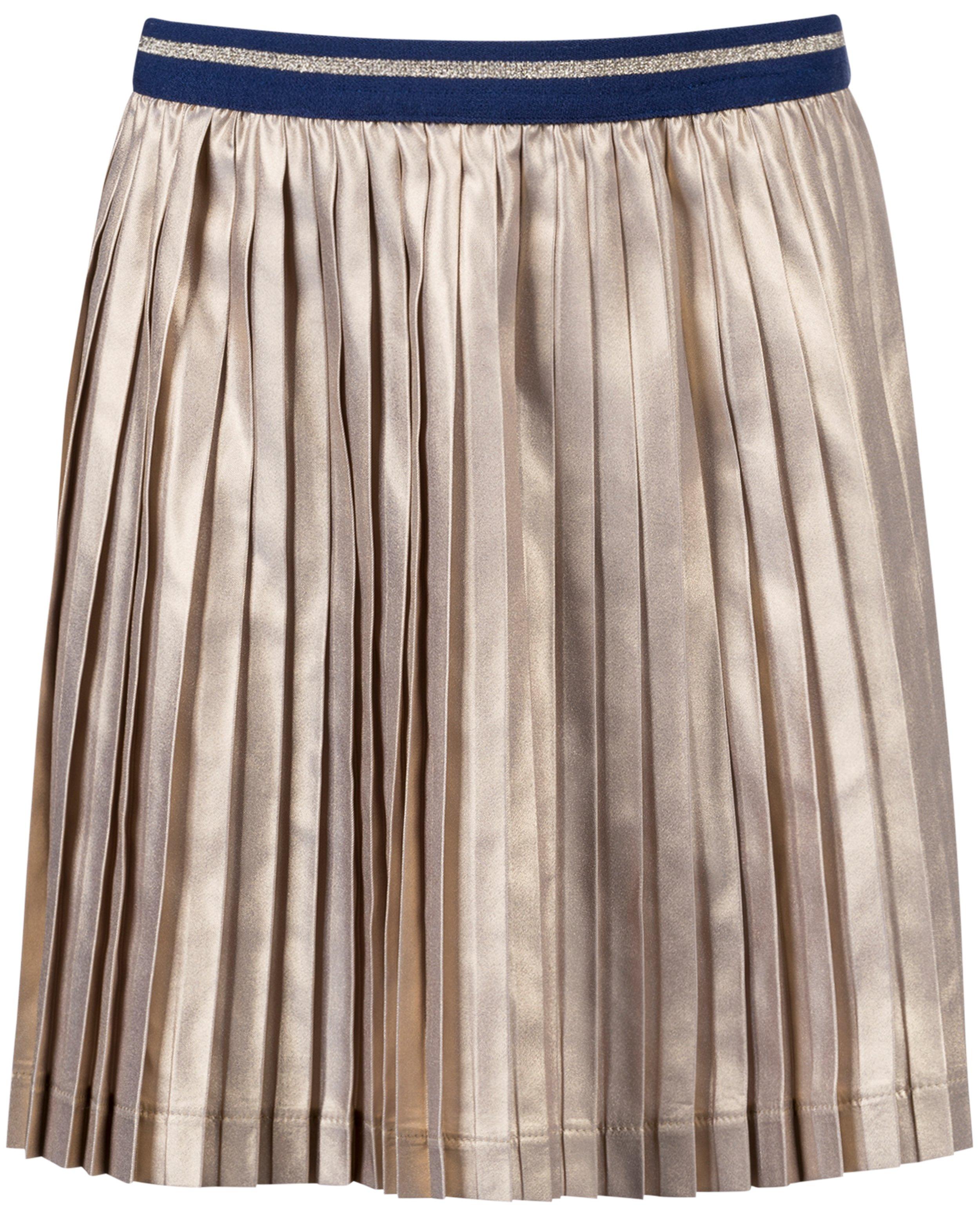 Metallic pliss&eacute;rok - Product Detail - beige - afbeelding nummer 2