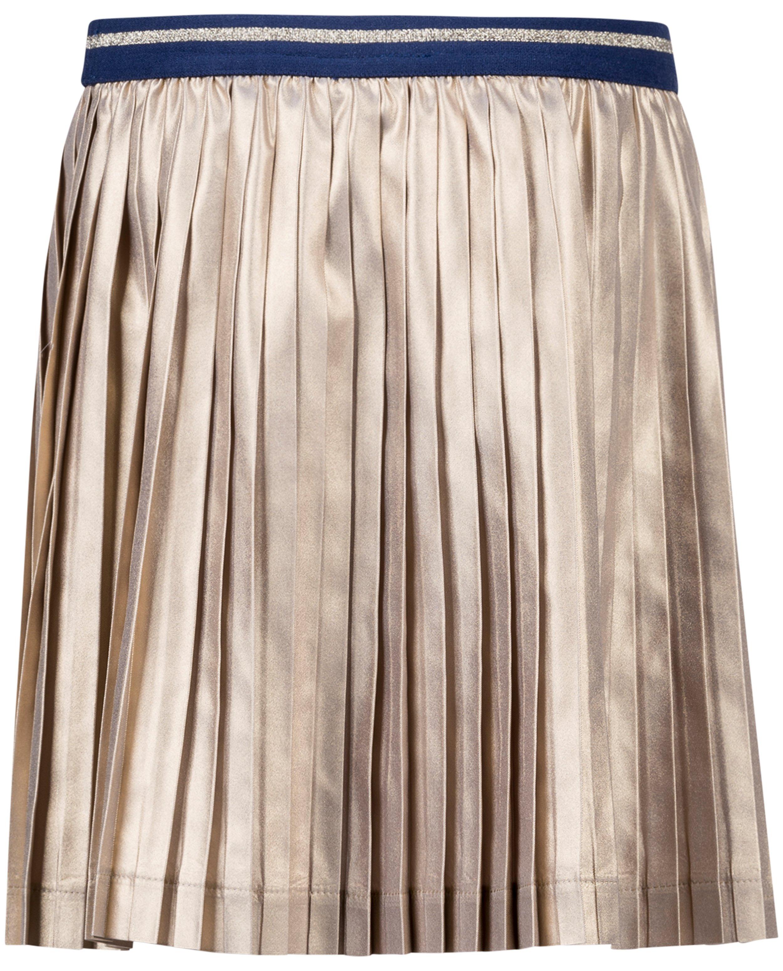 Metallic pliss&eacute;rok - Product Detail - beige - afbeelding nummer 3