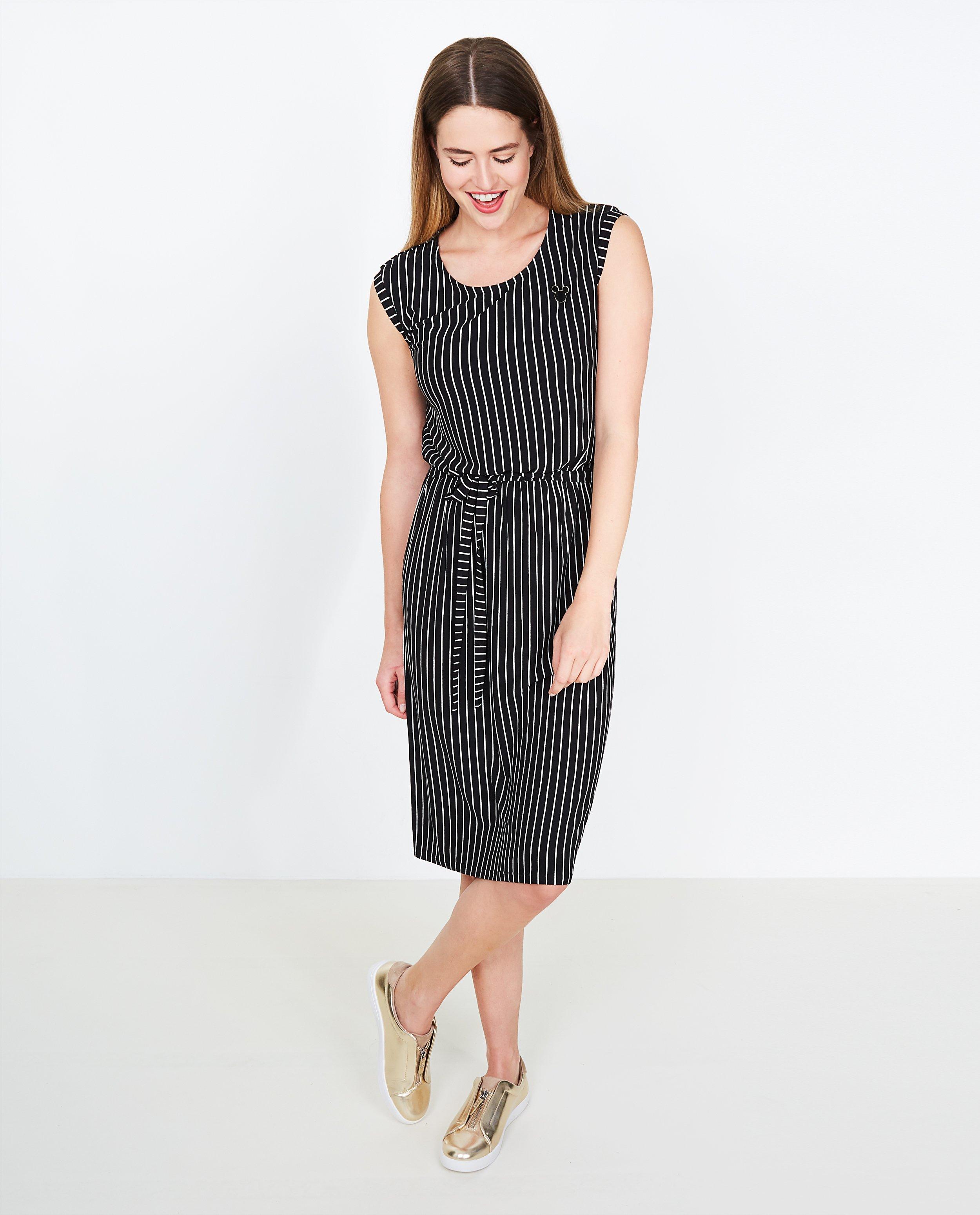Robe noire rayée - Mickey Mouse - Mickey