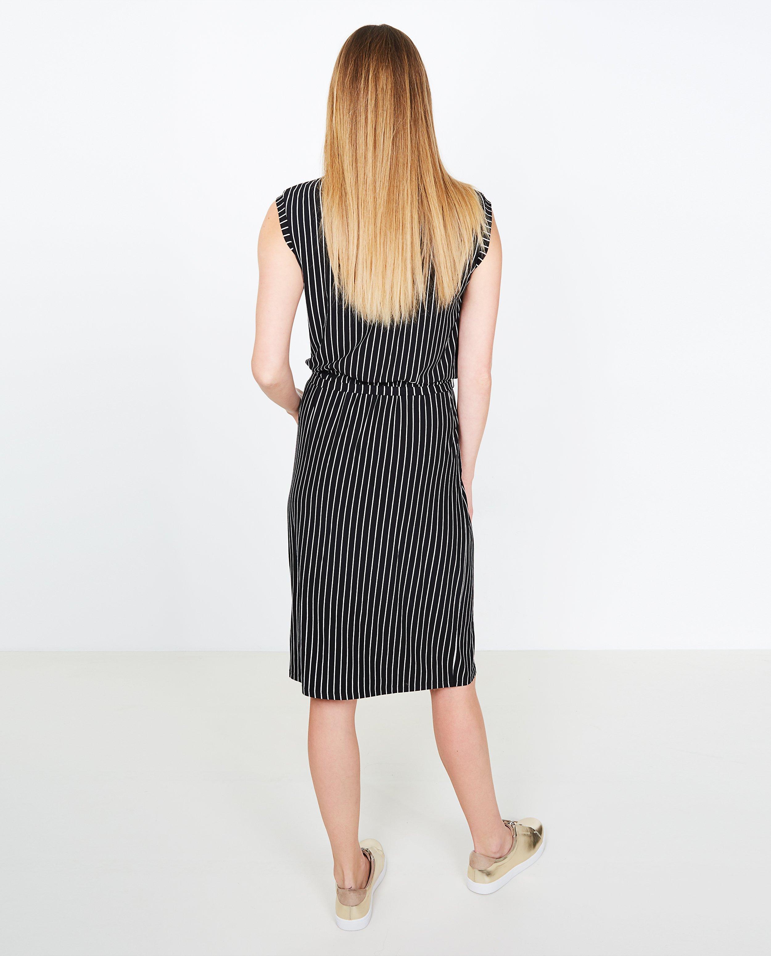 Robes - Robe noire rayée