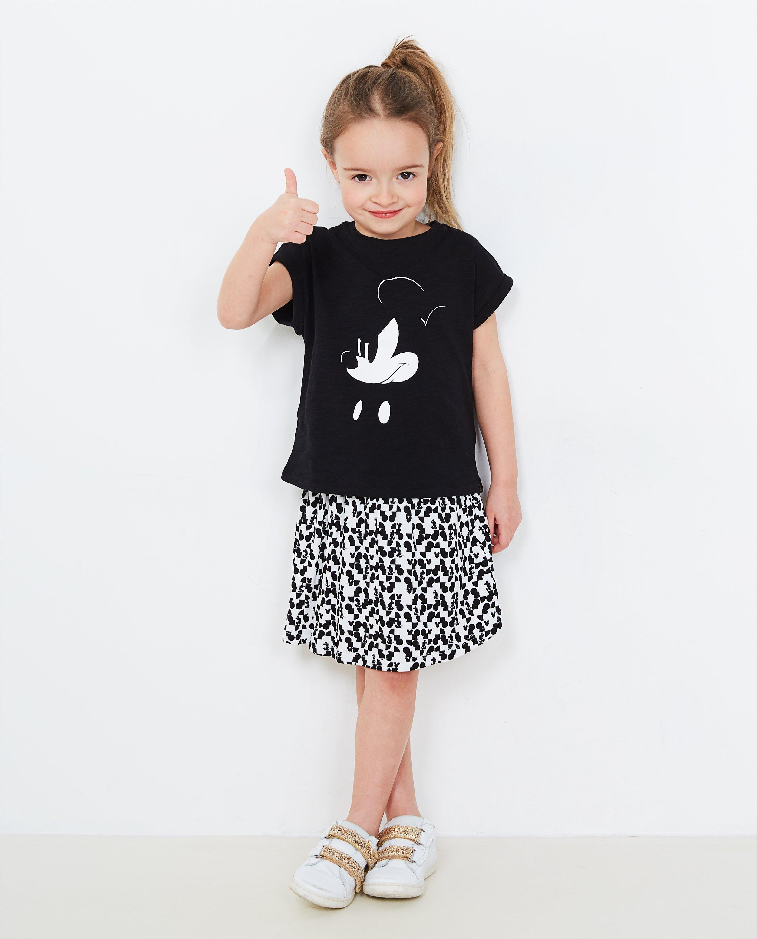 T-shirt noir avec imprimé - Mickey Mouse - Mickey