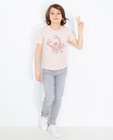 T-shirt imprimé de crabe - en coton bio vieux rose - I AM