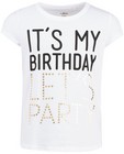 T-shirt verjaardag - met glitteropschrift - JBC