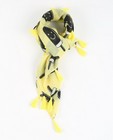 Écharpe jaune - avec imprimé de glaces noires - JBC