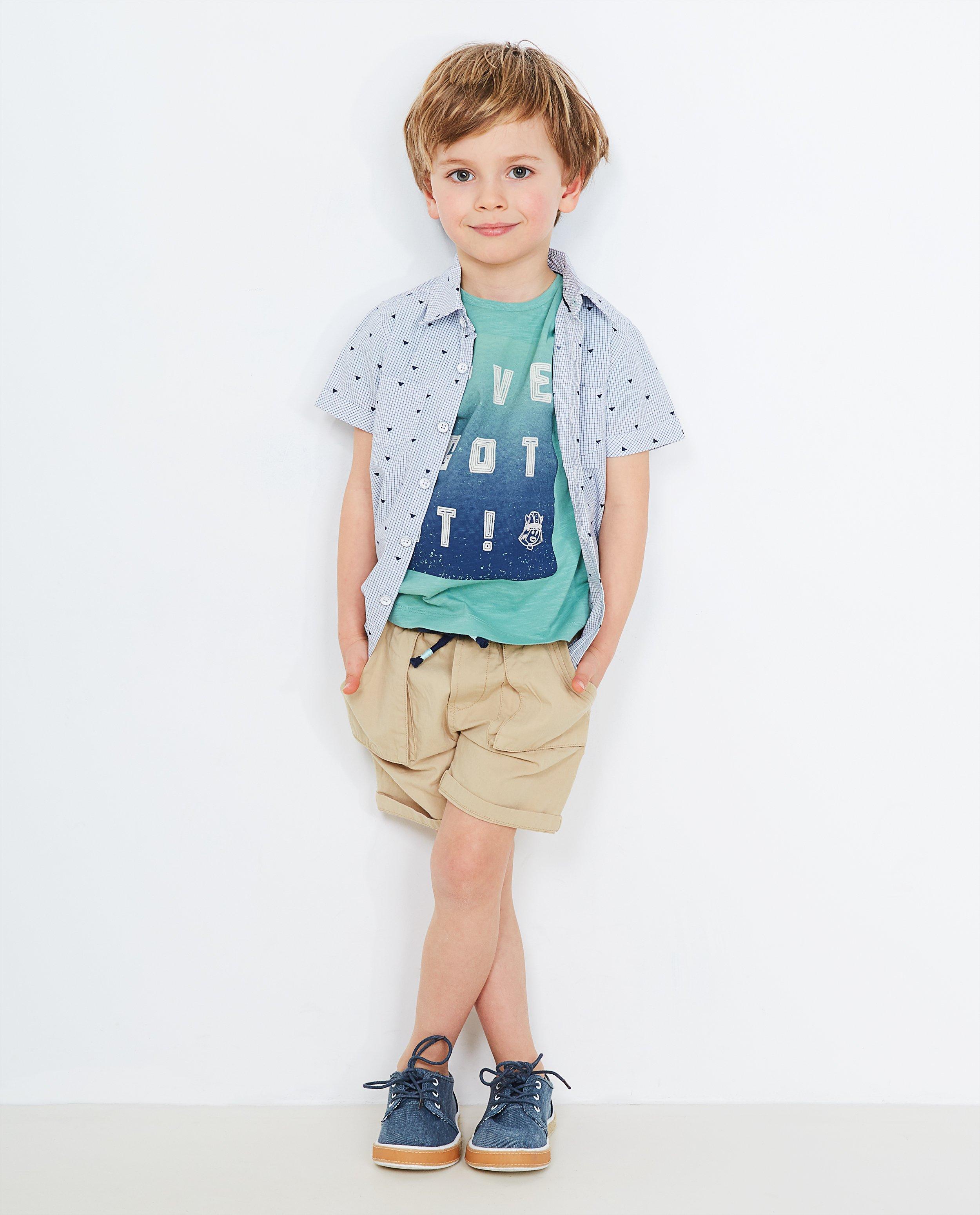 Chemise bleue et blanche  - carreaux, Vic le Viking - Vic le Viking