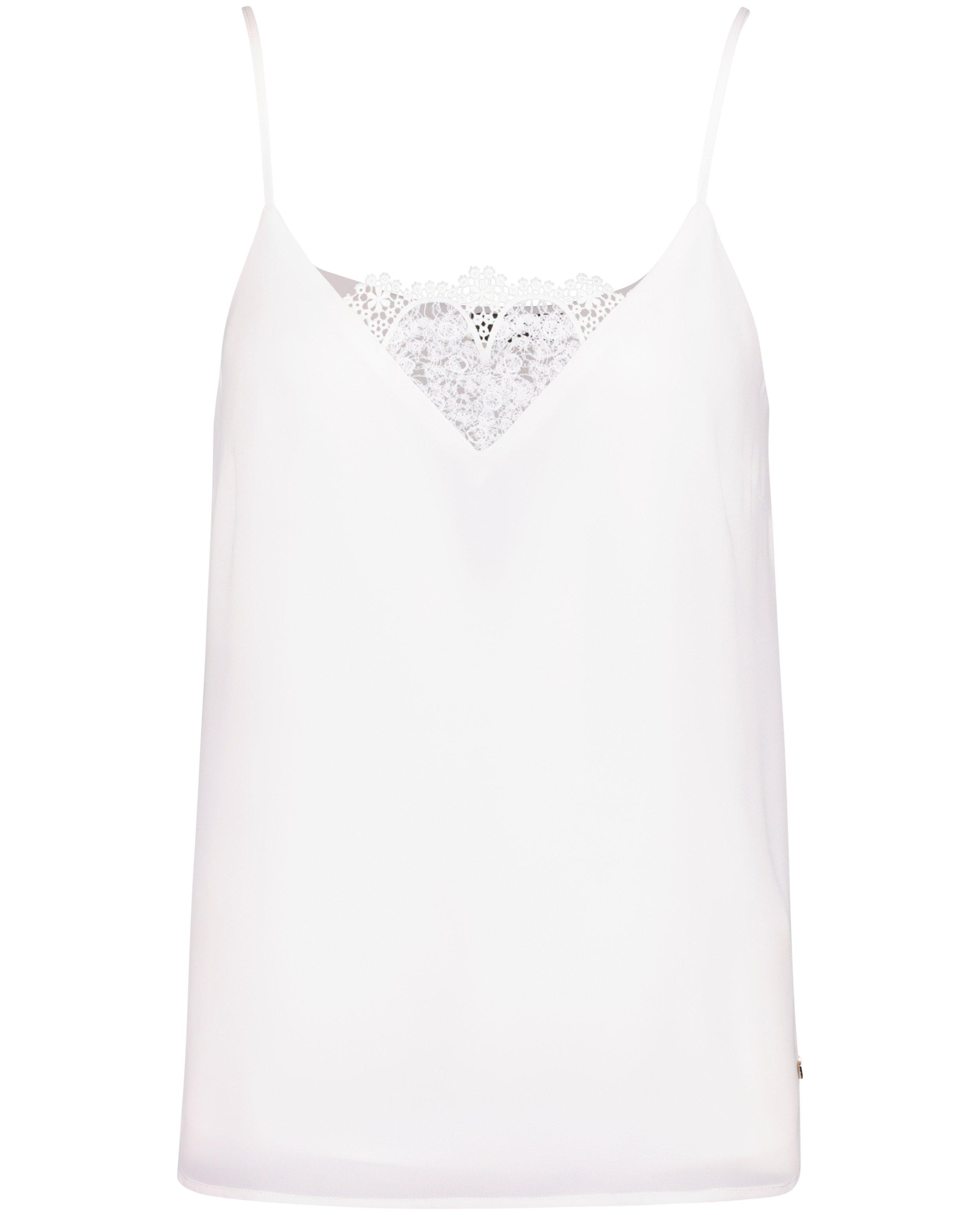 Top avec col en dentelle - D&eacute;tails du produit - blanc - image num&eacute;ro 6