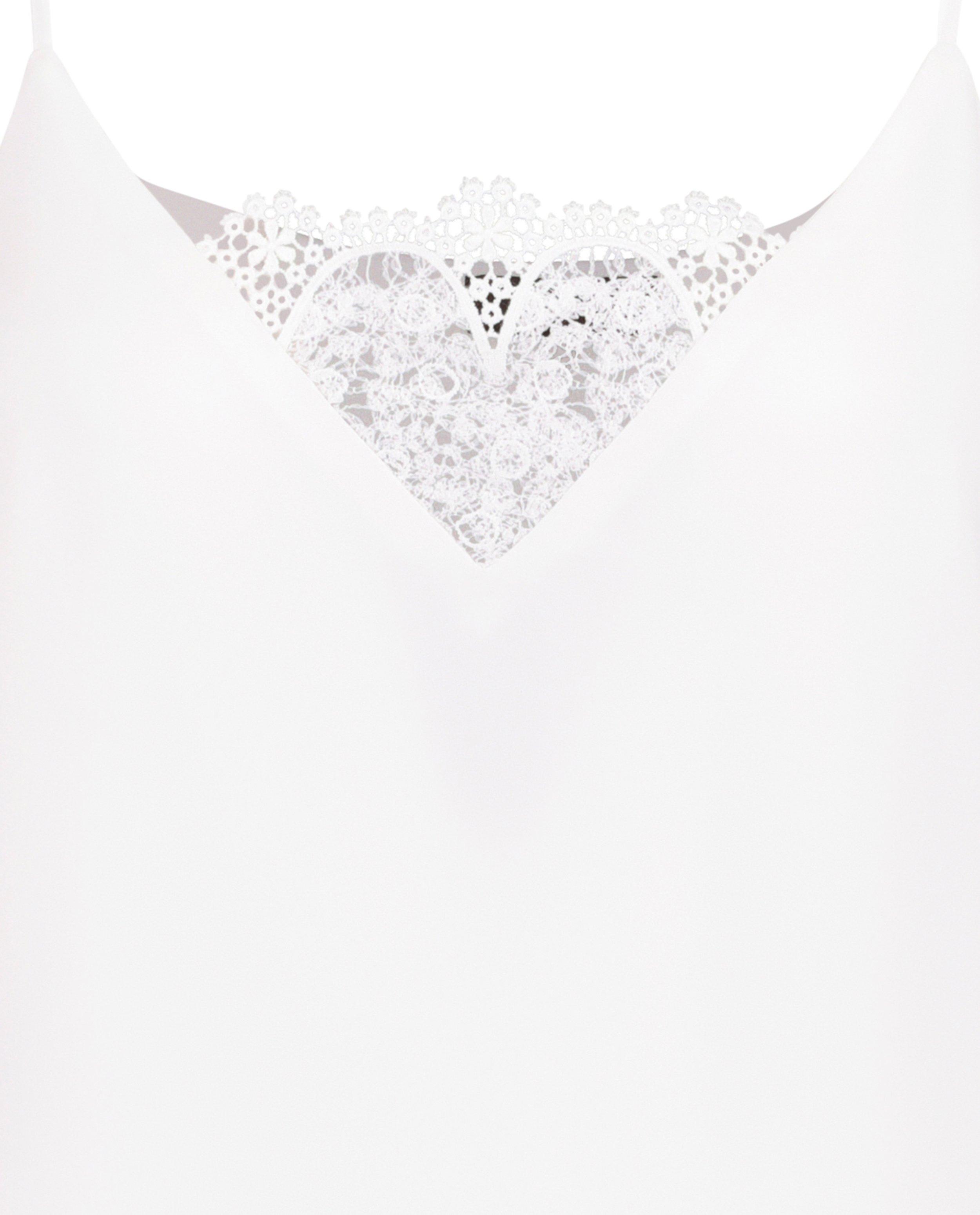 Top avec col en dentelle - D&eacute;tails du produit - blanc - image num&eacute;ro 8