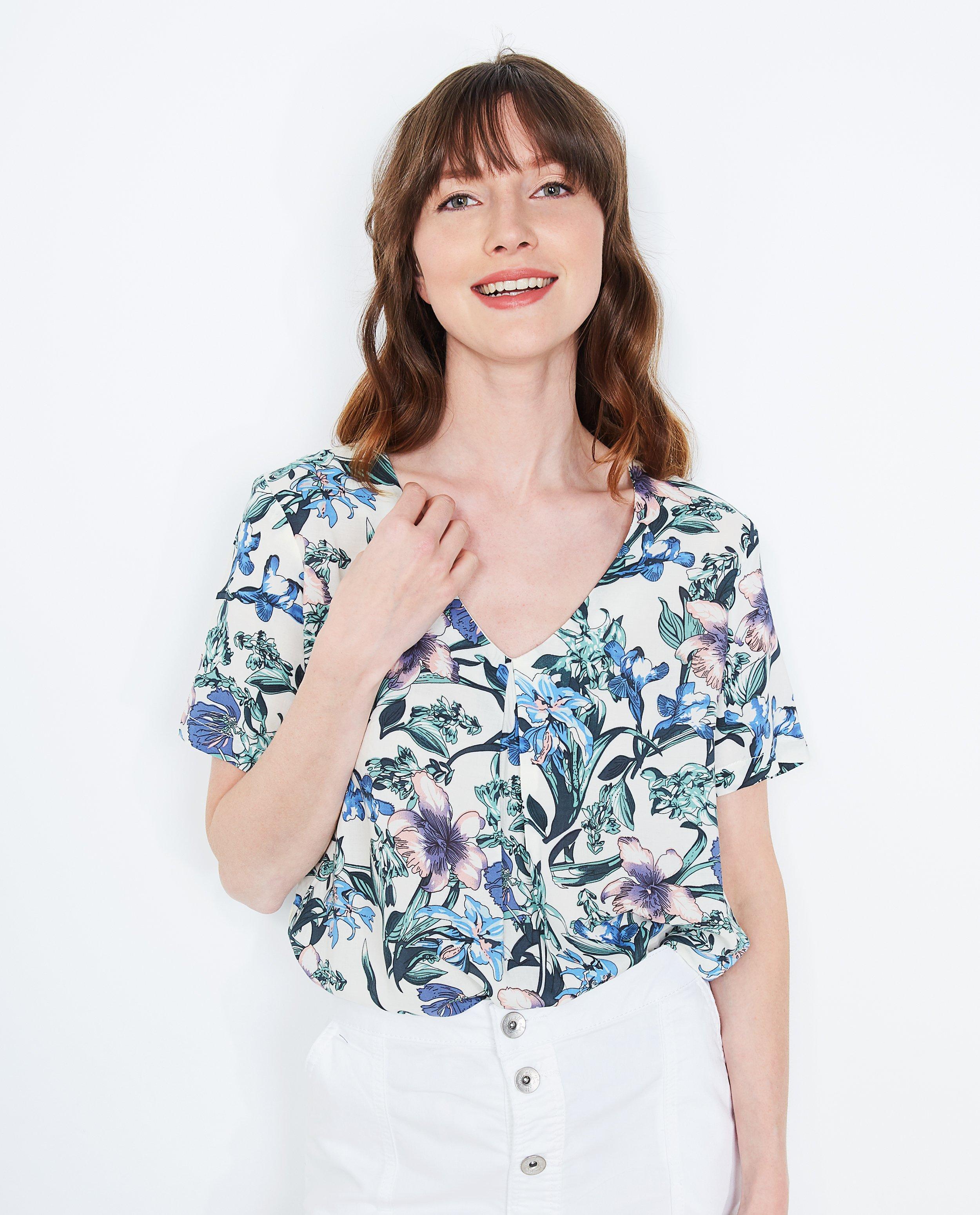 Hemden - Blouse met florale print