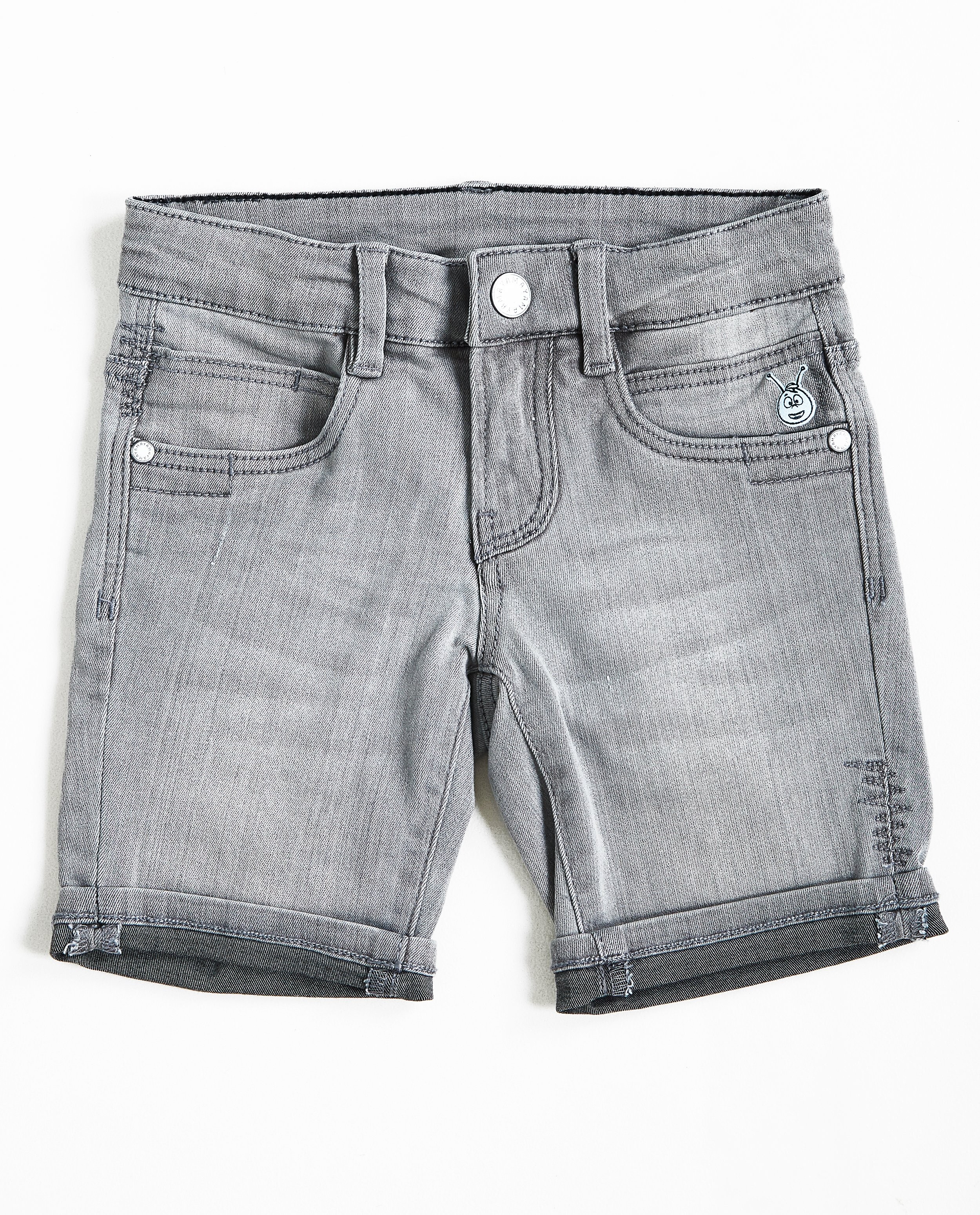 Shorts - Short en jeans gris