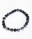 Bracelet gris-noir - avec des perles - JBC