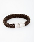 Bracelet brun - en cuir tressé - JBC