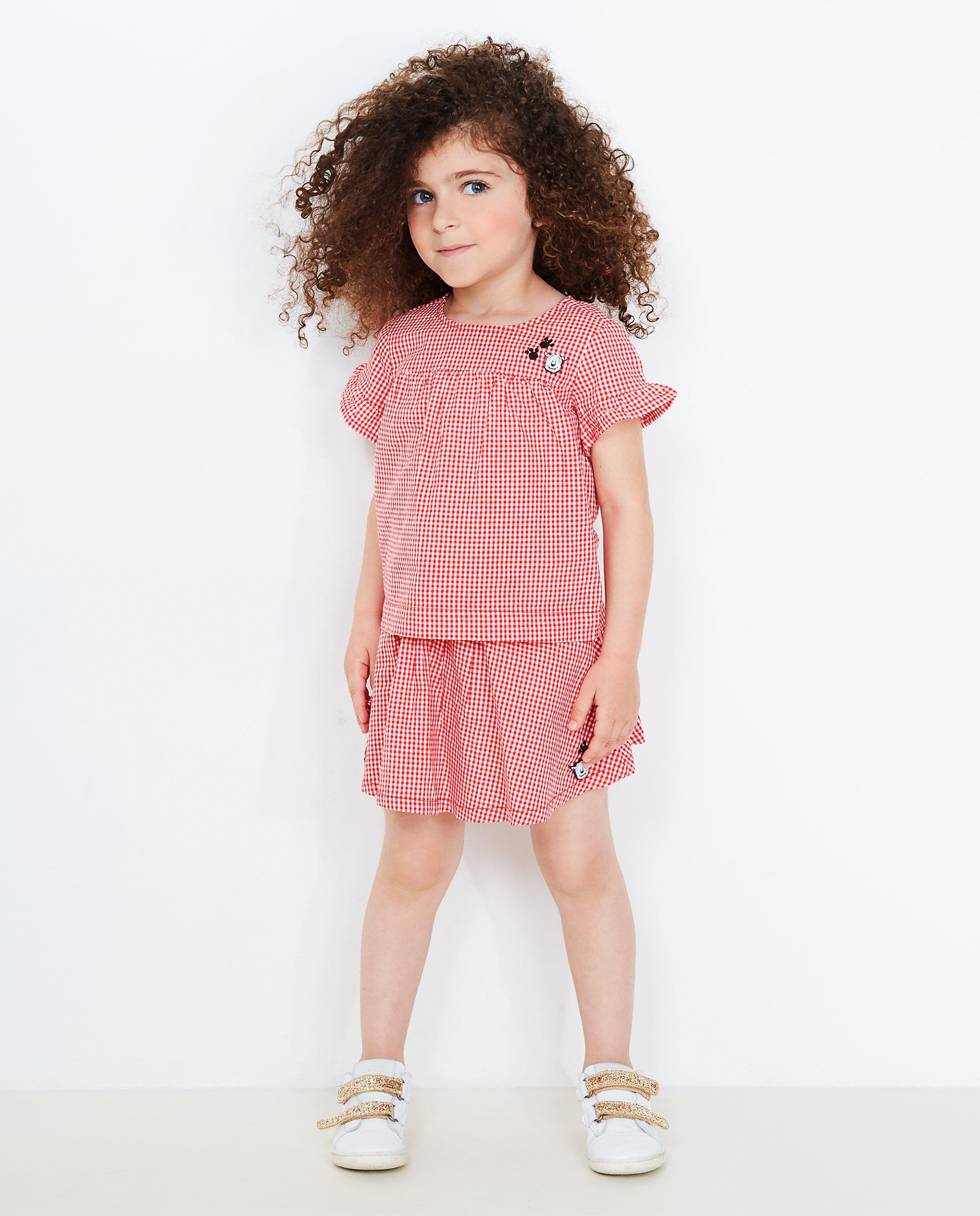 Geruite blouse - met ruches, Samson - Samson
