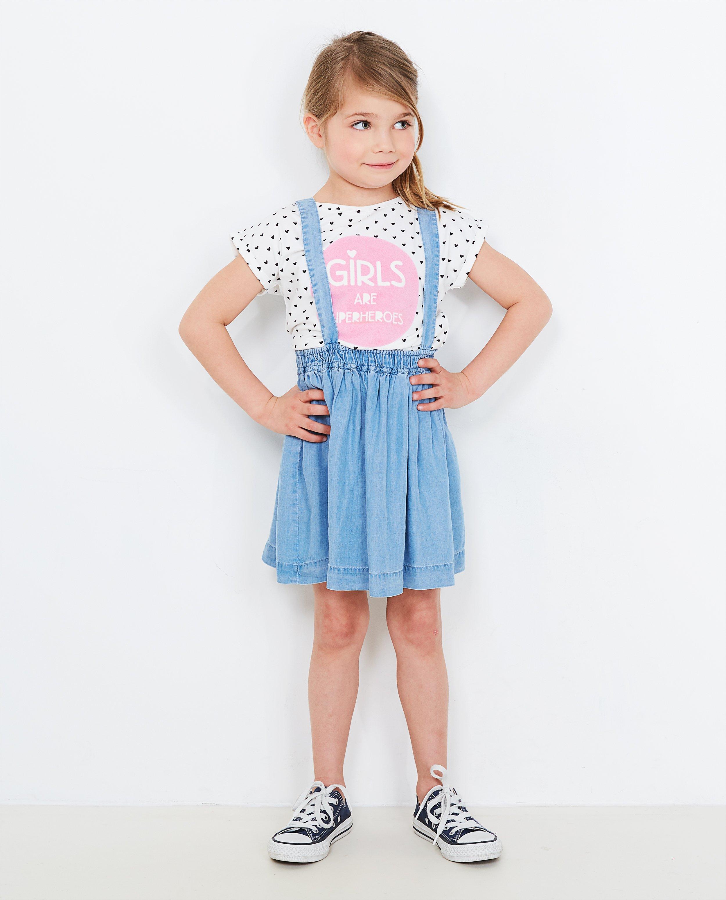 Jupe salopette souple - look denim - JBC