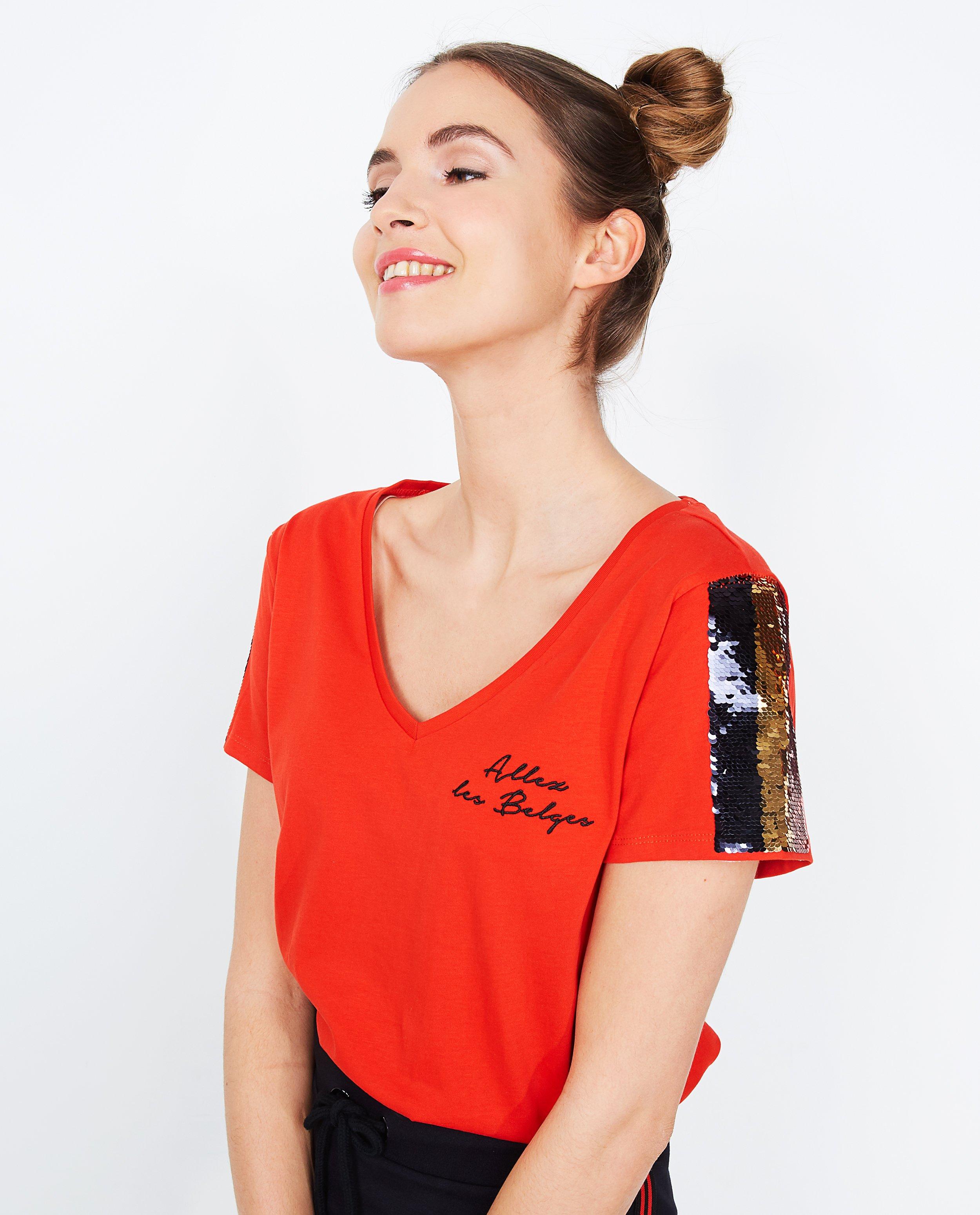 T-shirts - T-shirt rouge feu
