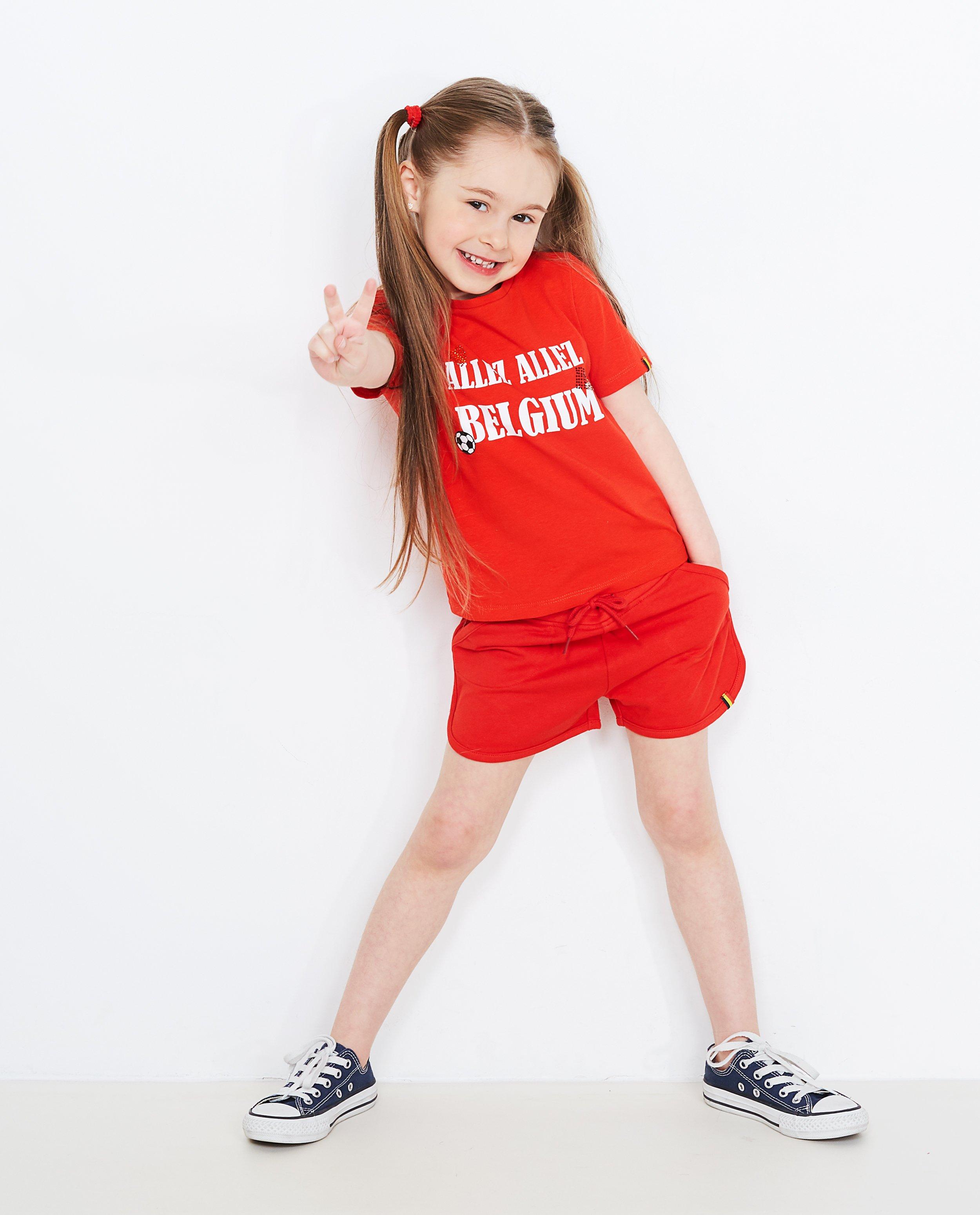 Rood T-shirt - #familystoriesjbc - JBC