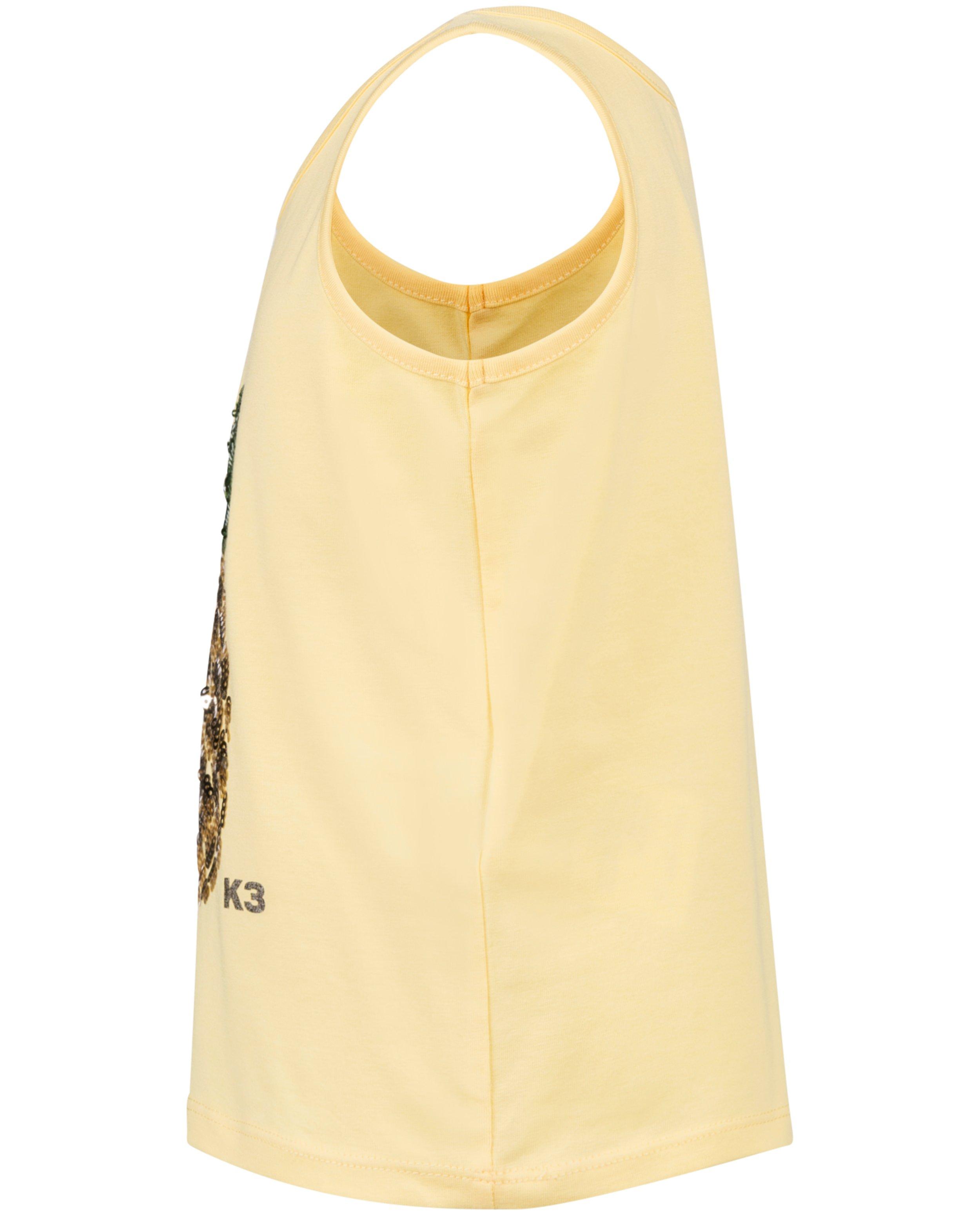 T-shirts - Top met pailletten ananas