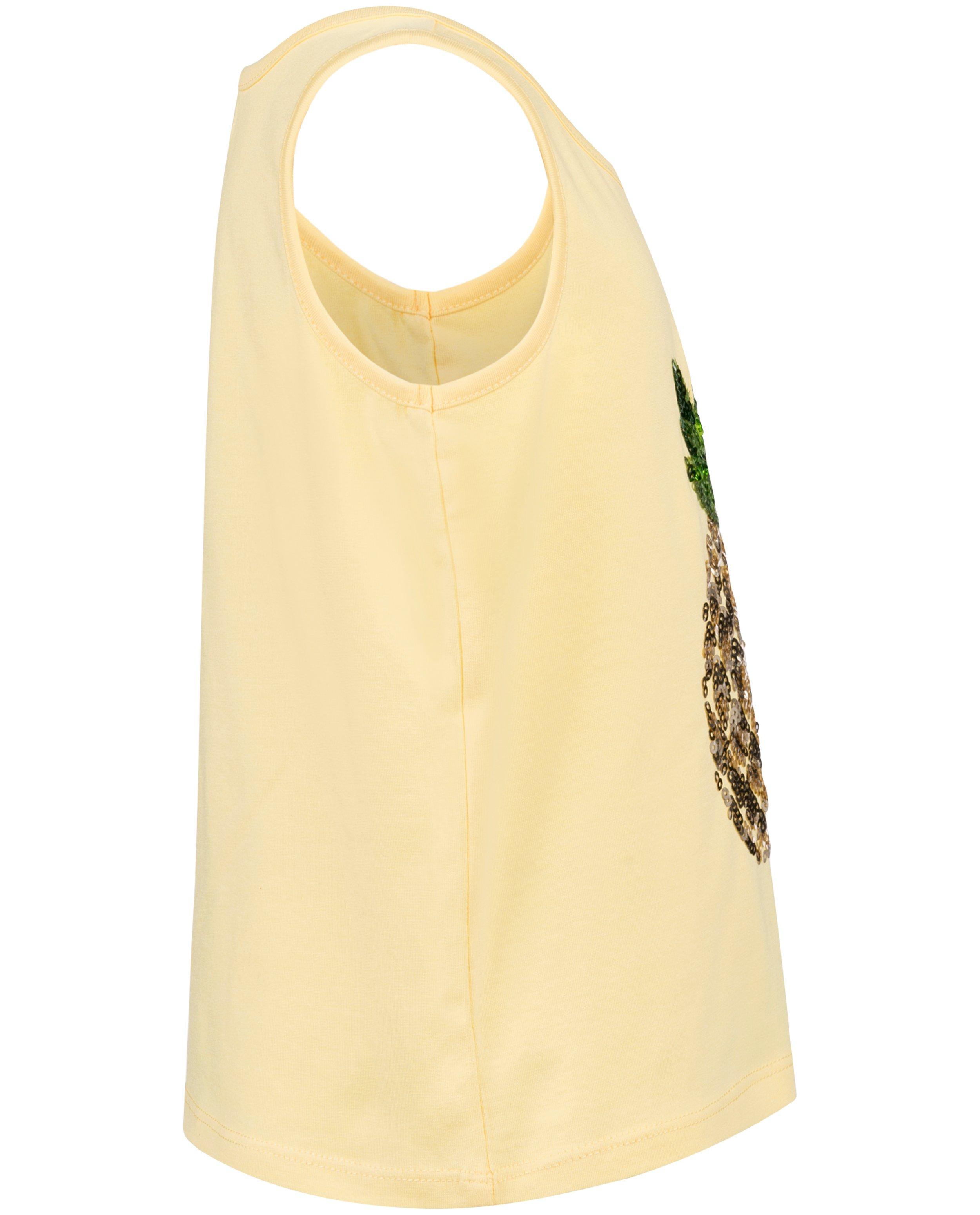 T-shirts - Top met pailletten ananas