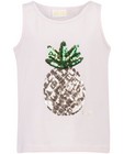 T-shirts - Top met pailletten ananas
