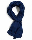 Nachtblauwe sjaal - met vliegtuigprint - JBC