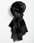 Geruite sjaal - in grijs en zwart - JBC