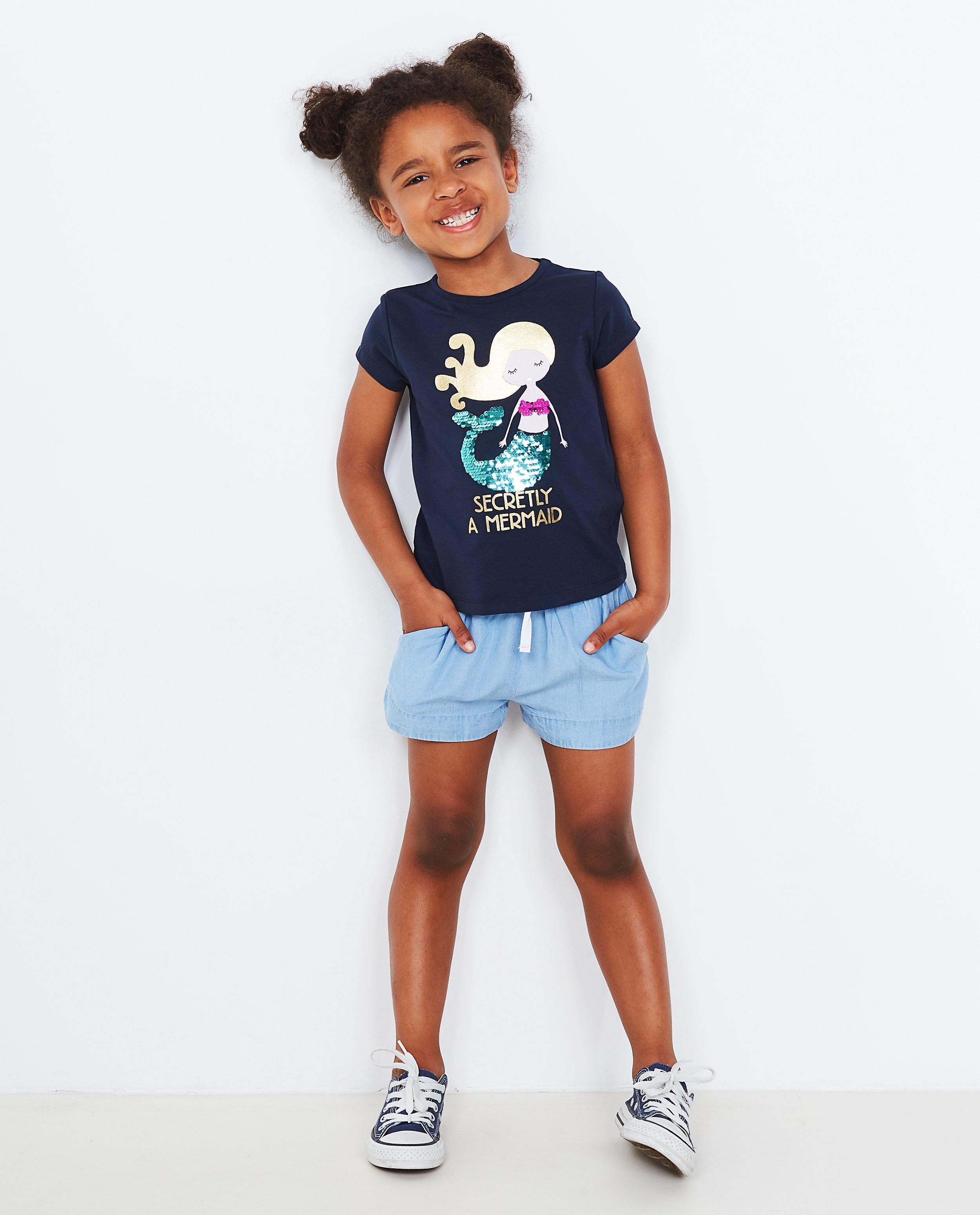 T-shirt imprimé de sirène - bleu nuit - JBC